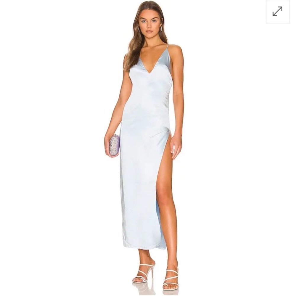 MORE TO COME Regina Maxi Dress in Baby Blue